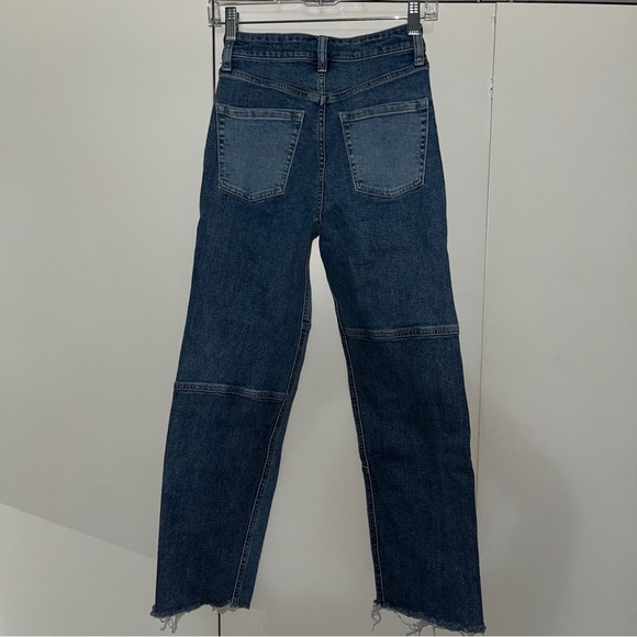 Patchwork Straight Leg Jeans - Picture 3 of 6